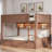 Bunk Bed With Storage Cabinets, Led Light And 2 Drawers-230435654