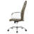 Dumond Modern Y-Stitched Executive Chair – Leather Ribbed Office Chair with Chrome Steel Base – Ergonomic Mid-Century Swivel Task Chair-68074402