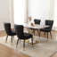 Chaise rembourrée moderne avec structure en métal-456032069