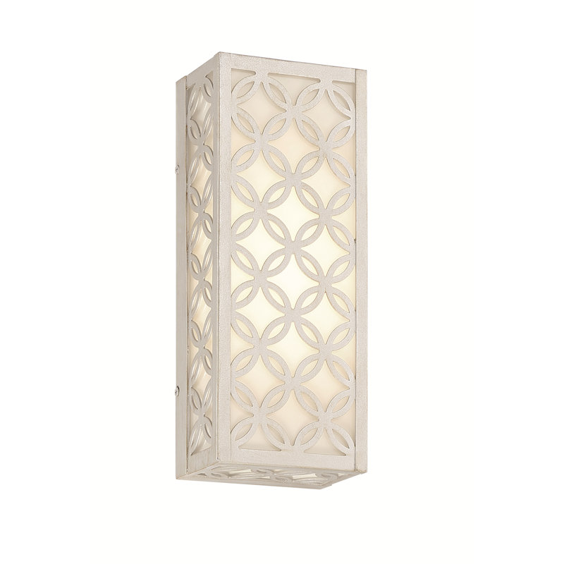 Clover LED Outdoor Wall Sconce in Silver