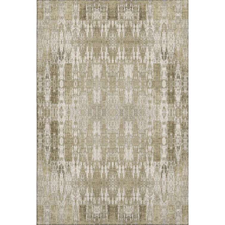Premium Machine Washable Cerrito AMF580 Beige Rug