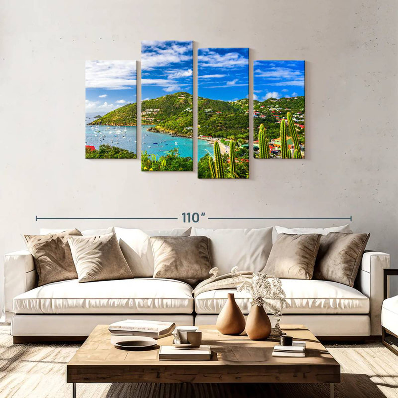 Albern Saint Barths Island, H 48 po x l 75 po