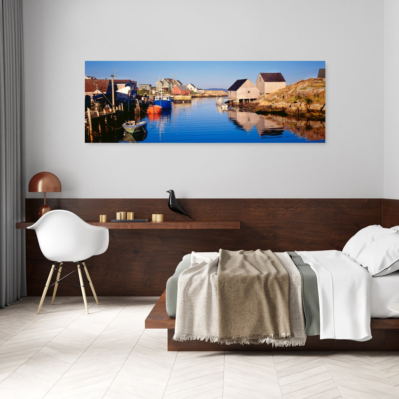 Fishing Village Of Peggy's Cove Nova Scotia Canada by Miles Ertman - Wrapped Canvas Panoramic Print, 50.8 cm H x 152.4 cm W