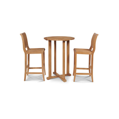 Palm Teak 3 Piece Bar Set