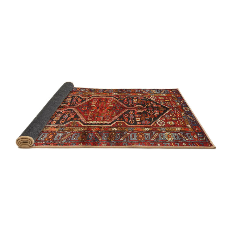 Tapis rouge à motif sud-ouest, Rond 8 pi