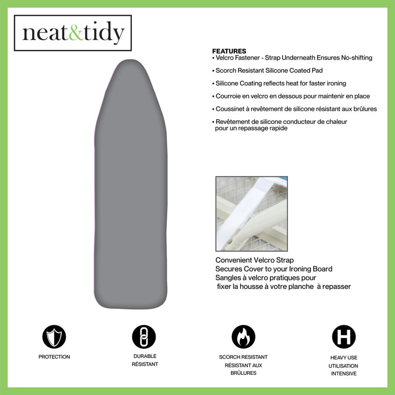 N&T Ironing Board Cover, Silver