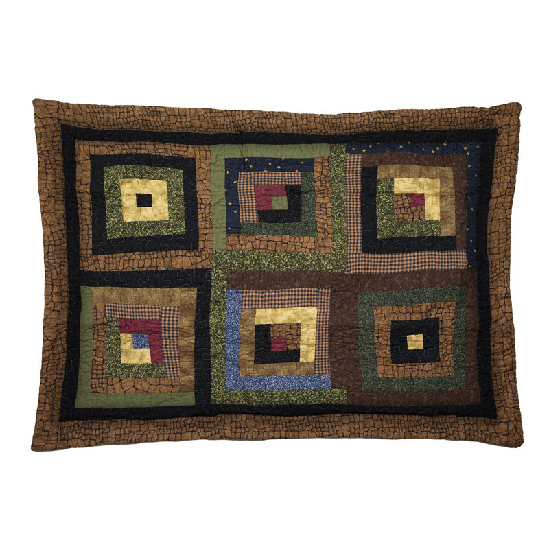 Midnight Bear Patchwork Sham Set