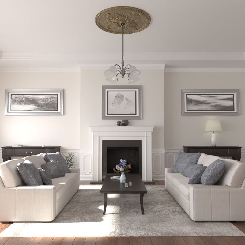 Endurathane Milton Ceiling Medallion, 54 1/4"OD x 2 7/8"P Hand-Painted Mississippi Mud Crackle Finish