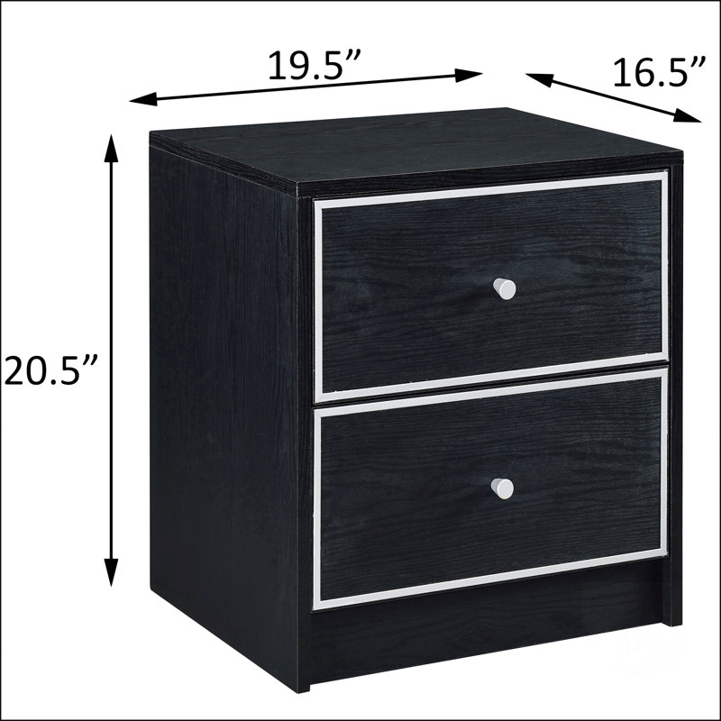 Table de chevet moderne élégante et fonctionnelle avec beaucoup de rangement et un design élégant