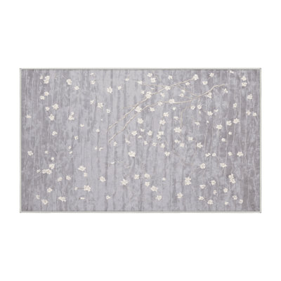 Tapis blanc lavable à la machine