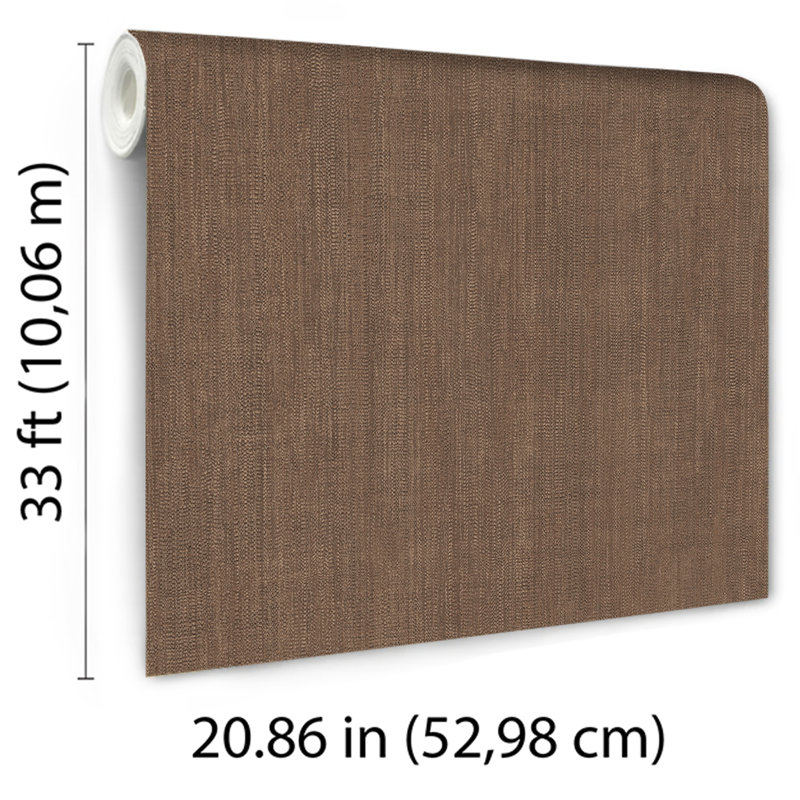 Papier peint texturé Allure, Brun
