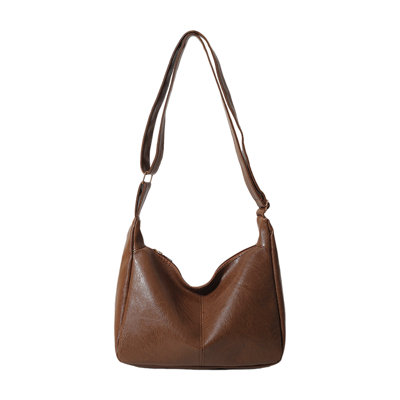 Sac à dos simple pour femme Sac à bandoulière en cuir végétalien pliable ultra doux