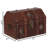 Lockehaven Handmade Pirate Treasure Chest with Lockable Latch - Vintage Wooden Storage Trunks and Treasure Box