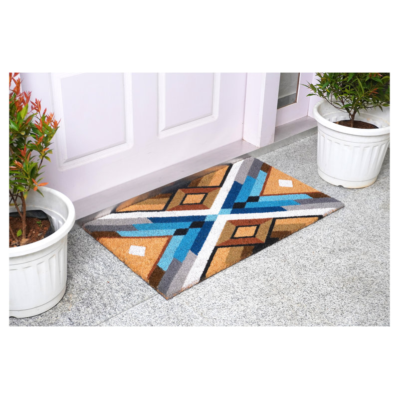 Bright Coir 17" x 29" Non-Slip Entryway Doormat
