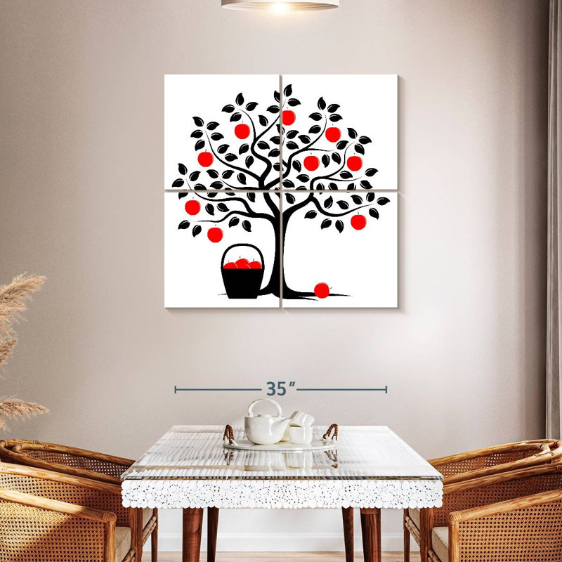 Harnek Red Apple Harvest, 38" H x 38" W