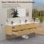 Meuble-lavabo mural 84 po en bois massif avec double vasque en acrylique et dosseret en acrylique-1785951121-1785951120