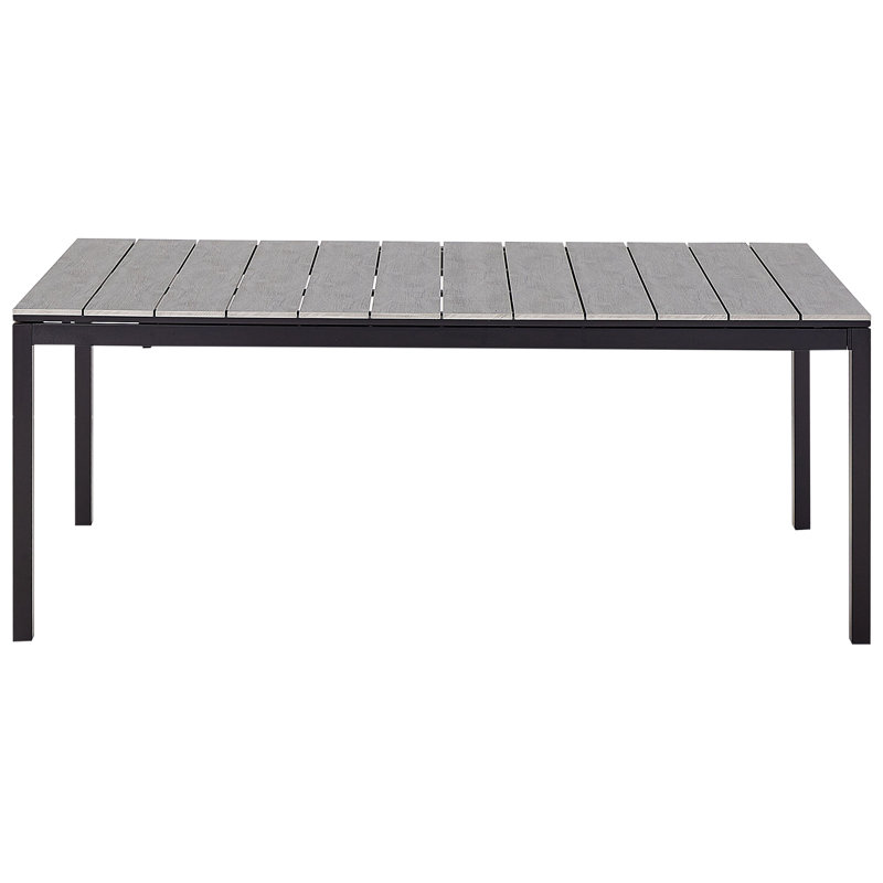 Ricards Rectangular Extendable Outdoor Dining Table , 78cm cm W 35.4cm cm D, Grey/Black