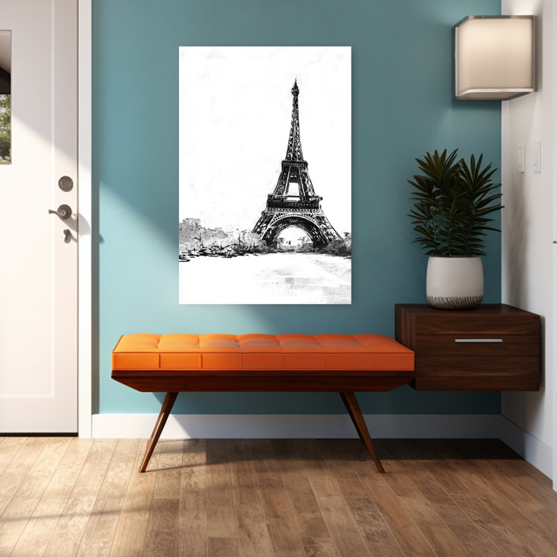 Souvenirs de Paris, art abstrait contemporain, H 48 po x l 32 po