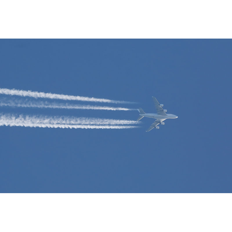Erelah Plane at Cruising Altitude 1 Piece Wrapped Canvas Wall Art, 20cm H x 30cm W x 3.8cm D