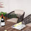Ensemble repas pour 6 personnes en cèdre avec table rectangulaire, coussin inclus-132208215-132208211