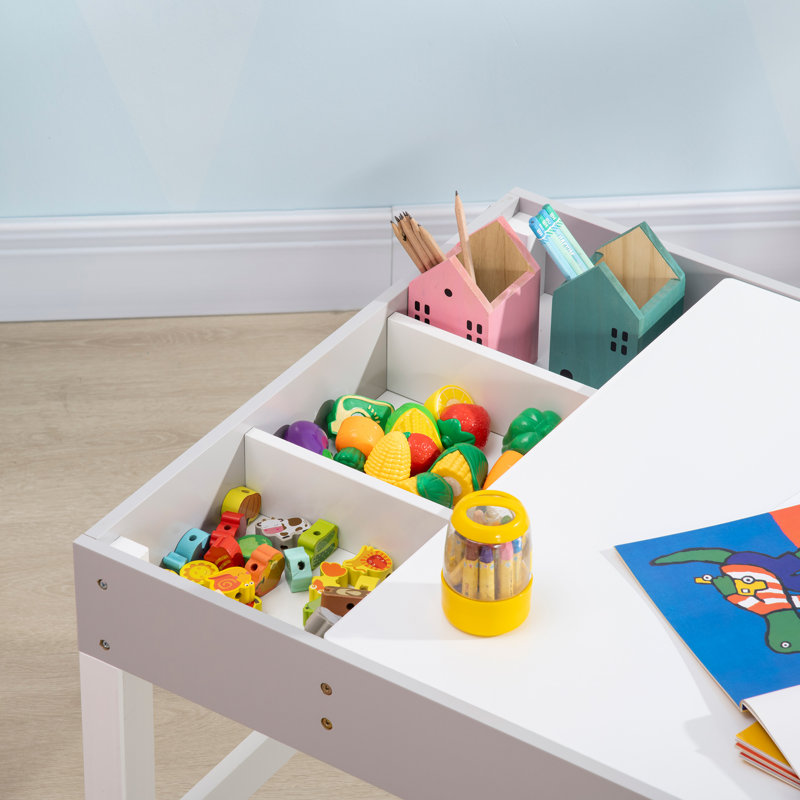 Abiorn Kids 2 Piece Rectangular Play Or Activity Table and Chair Set