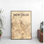 New Delhi City Map - No Frame Print-2033932860