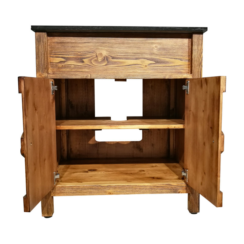 Norborne Single Bathroom Vanity with Stone Top, 30"