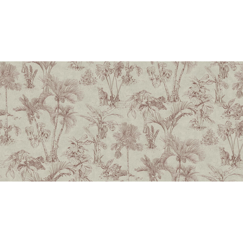 Rouleau de papier peint L 33 pi x l 20,9 po Zapata, Merlot