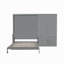 Grand lit escamotable mural avec placard-8007621