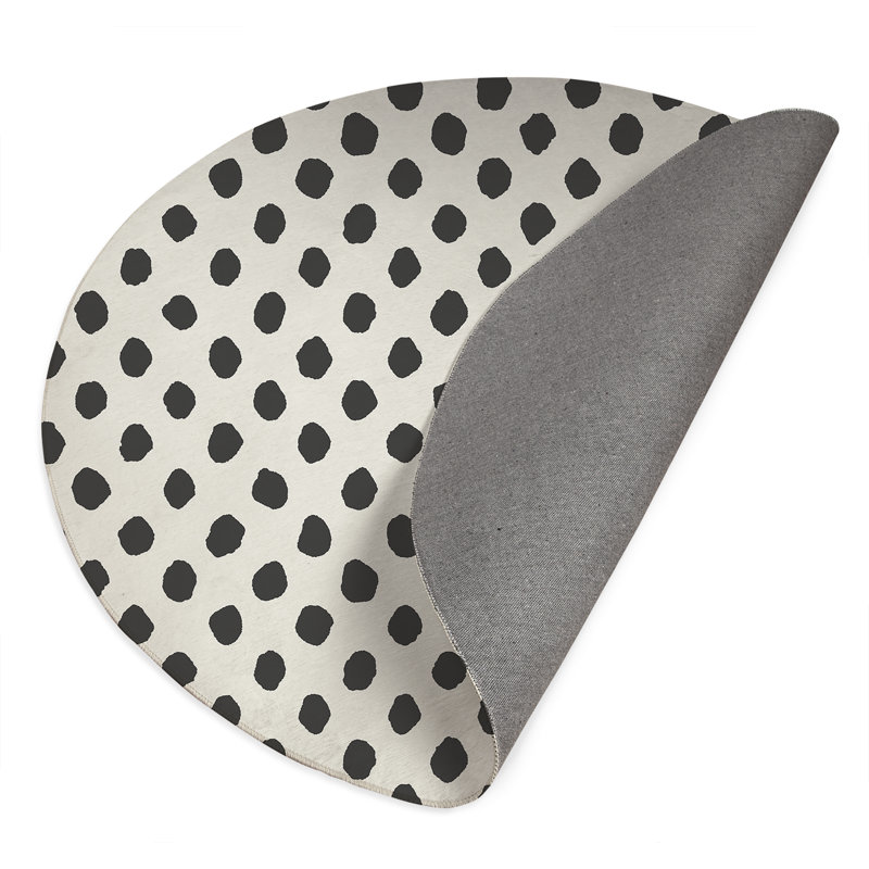 Grand tapis de jeu pour enfants, Ivoire/gris anthracite