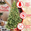 Arbre pré-enfilé de 4 pi avec 200 lumières blanches chaudes, branches Pe + réalistes, installation rapide, base stable pour les fêtes, apparence réaliste de Noël, support de fête simple