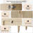 70" Rattan Buffet Cabinet With Storage