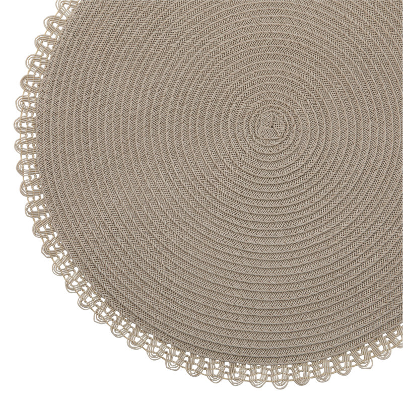 Ensemble de 6 napperons résistants à la chaleur de 15 po x 15 po de Placemats, Argent argent