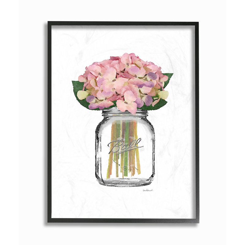 « mode motif fleur rose », impression sur toile, H 20 po x l 16 po, Cadre noir