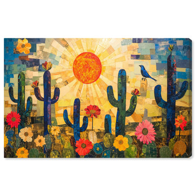 Blooming in the Barren Canvas Modern Western Art by Art Remedy