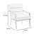 Kirra Upholstered Metal Arm Accent Chair-238515230