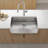 33X22x10"Farmhouse Apron Single Bowl Stainless Steel Kitchen Sink With Workstation-111739420