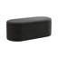 Banc de rangement en chenille avec repose-pieds et banc de rangement rembourré en tissu avec charnière de sécurité pour la chambre à coucher, le salon, le vestibule et le placard (40 pouces, noir)-1470644077