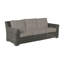 Rustic 81.25" Wide Outdoor Wicker Patio Sofa with Cushions-1990212261-1990218879-1990212277