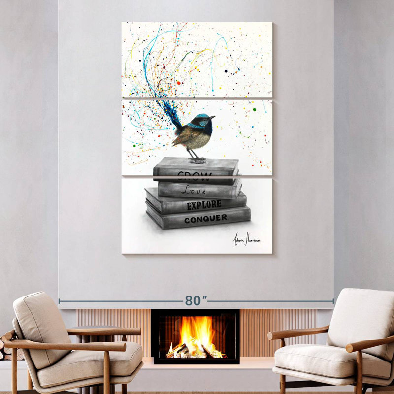 Brampt Building Books, 74" H x 48" W