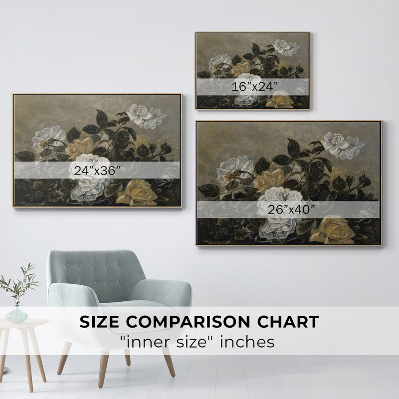 " Vintage Botanical - CXVI ", Brown Floater Framed Canvas, 37" H x 25" W x 2" D