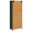  Highboard Black Oak 69.5 X 34 X 180 Cm Engineered Wood-220082584