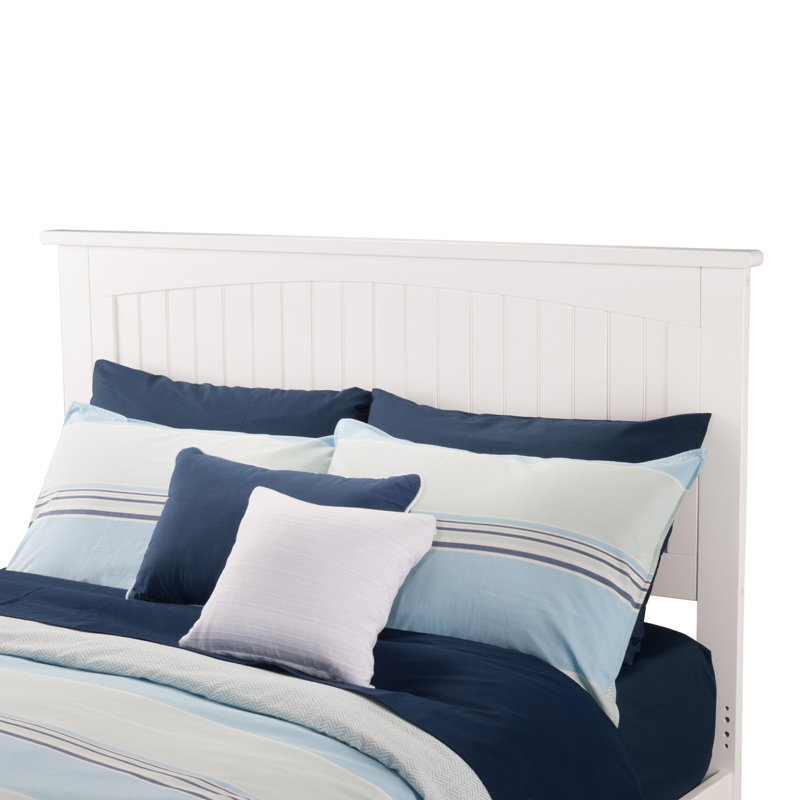  Odalys Solid Wood Platform Bed, Full, White