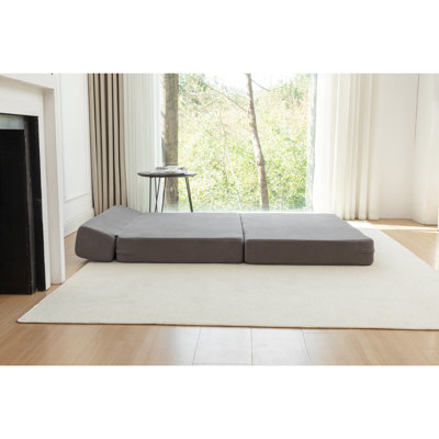 Versatile Foldable Bed That Transforms Into Four Useful Forms, Lumbar Pillow For Back Relaxation With Removable - Blend Cover, Corduroy Long Lasting