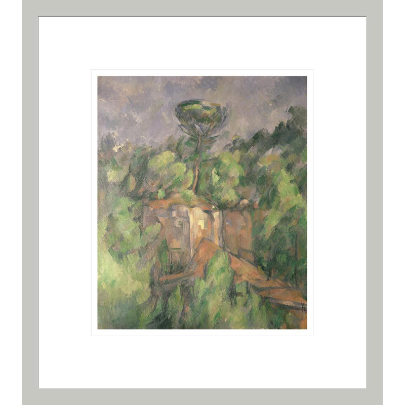 «Bibemus Quarry» par Paul Cézanne, impression giclée encadrée, H 15,42 po x l 13,75 po