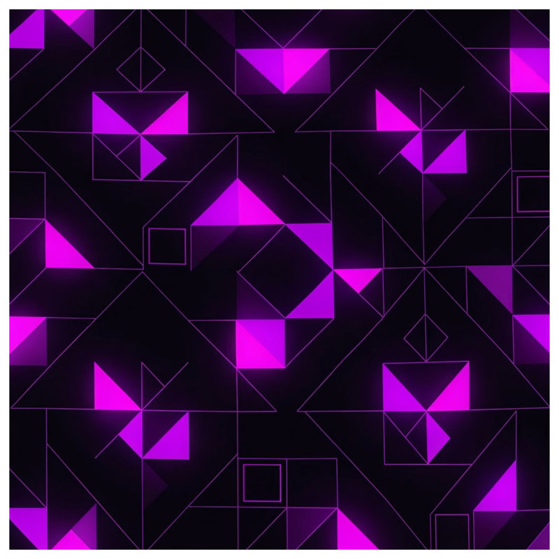 Coussins géométriques néon, 16 x 16 pouces