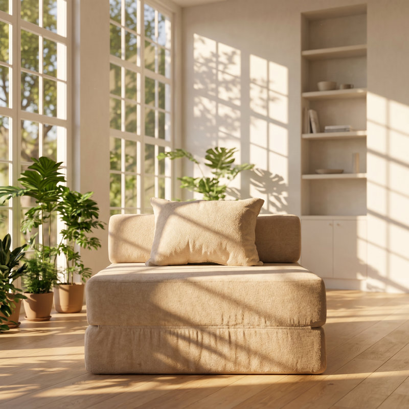 Canapé-lit modulaire en chenille convertible l 39,37 po x P 39,37 po x H 24,8 po Dixon