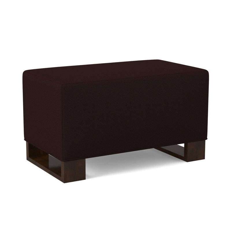 Buttress Ottoman, American Walnut, Margaret Mahogany Polyester Blend