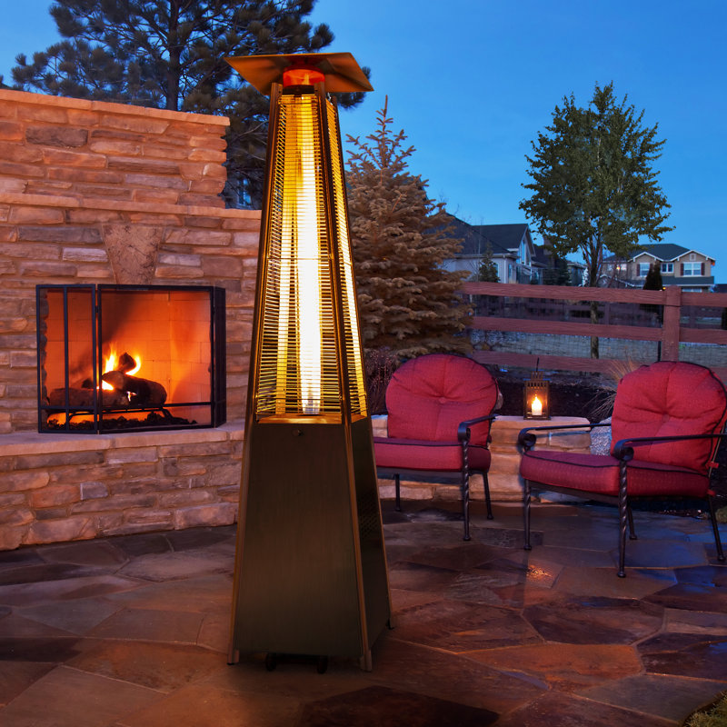 Chauffe-terrasse au propane 42 000 BTU, Argent
