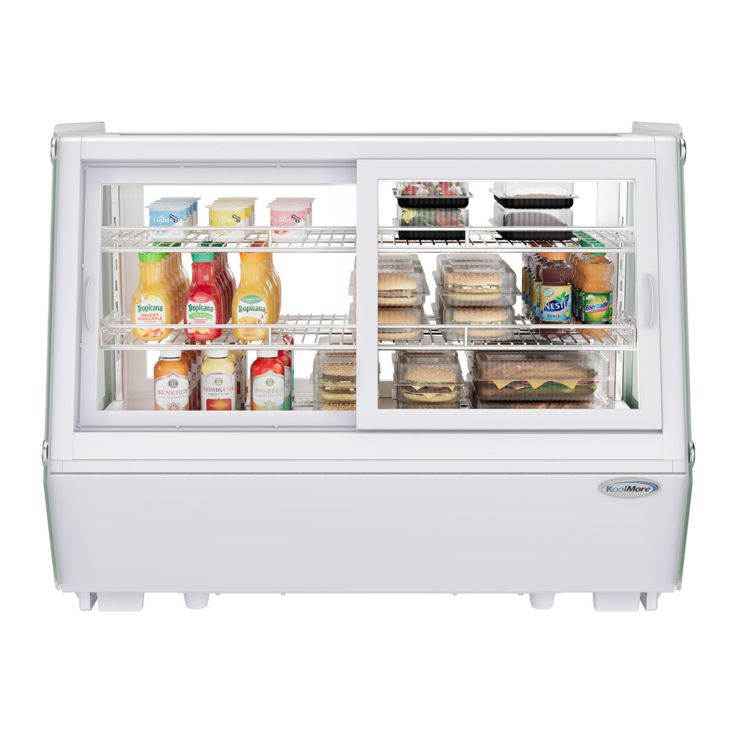 35 in. Self-Service Countertop Display Refrigerator in White (CDC-165-WH) KoolMore